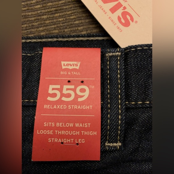 NWT Levi’s 52x29 Big & Tall. 559 Relaxed Straight Jeans. - Picture 4 of 9